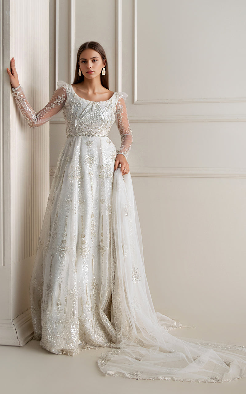 Threads and Motifs | Formal Dresses 25 | Net Embroidered Maxi-3