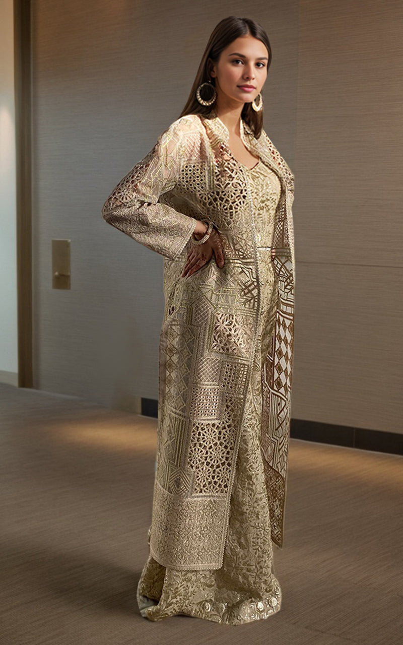Threads and Motifs | Formal Dresses 25 | Embroidered Jacket With Blouse -  Threads and Motifs Ladies Clothes - Original Designer Dress - House of Maryam