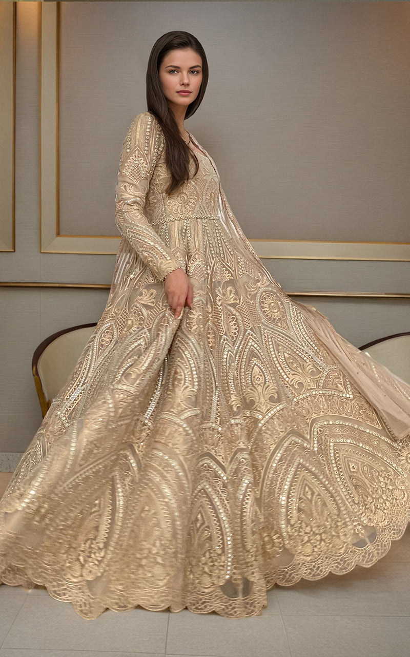 Threads and Motifs | Formal Dresses 25 | Organza Embroidered Maxi -  Threads and Motifs Ladies Clothes - Original Designer Dress - House of Maryam