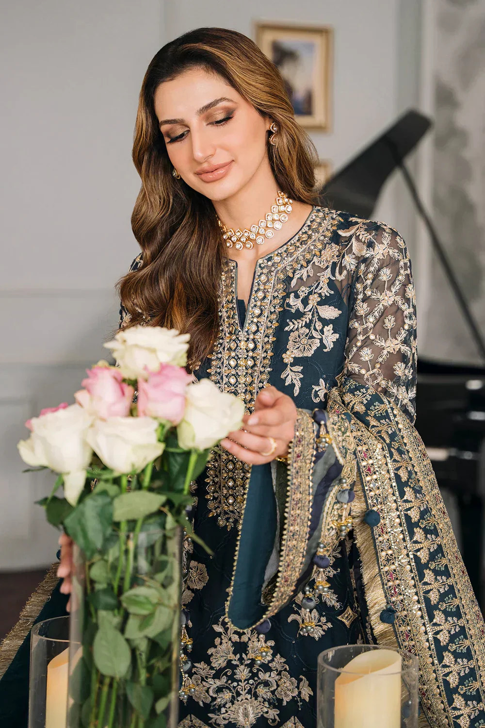 Baroque | Chantelle Embroidered Collection | CH12-01 -  Baroque Formal - Original Designer Dress - House of Maryam