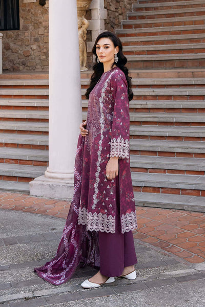 Afrozeh Anisa A magenta embroidered lawn suit, photo 5