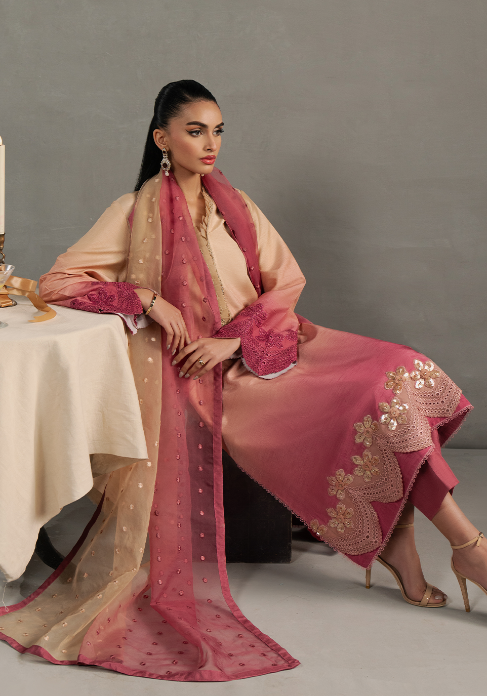 Zarqash | Silk Edit | ZQS 002 Rosèa -  Zarqash Ladies Clothes - Original Designer Dress - House of Maryam