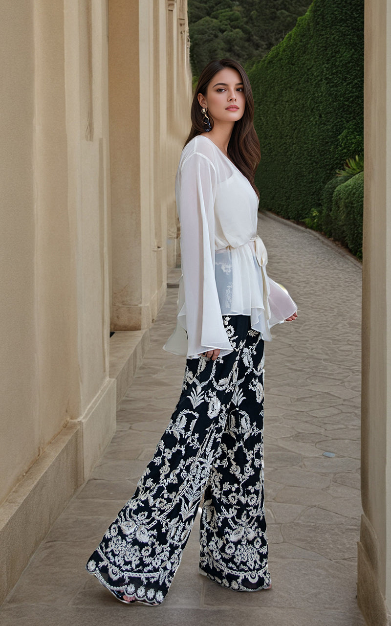 Threads and Motifs | Formal Dresses 25 | Chiffon Top -  Threads and Motifs Ladies Clothes - Original Designer Dress - House of Maryam