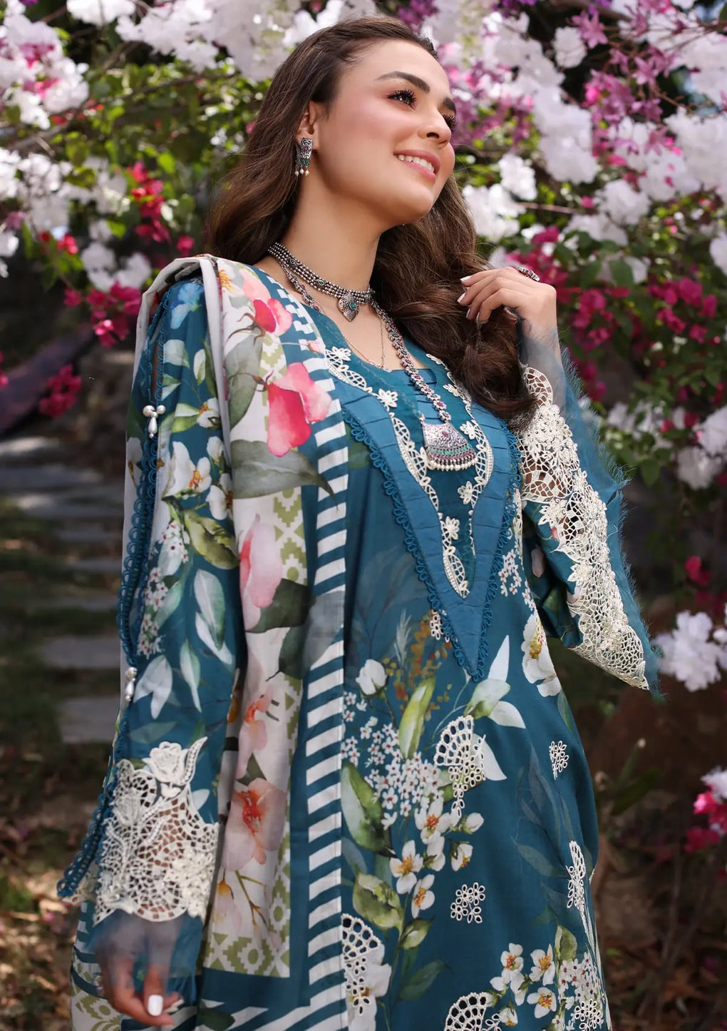 Elaf Premium | Prints Chikankari 24 | 02B SERENITA -  Elaf Premium Luxury - Original Designer Dress - House of Maryam
