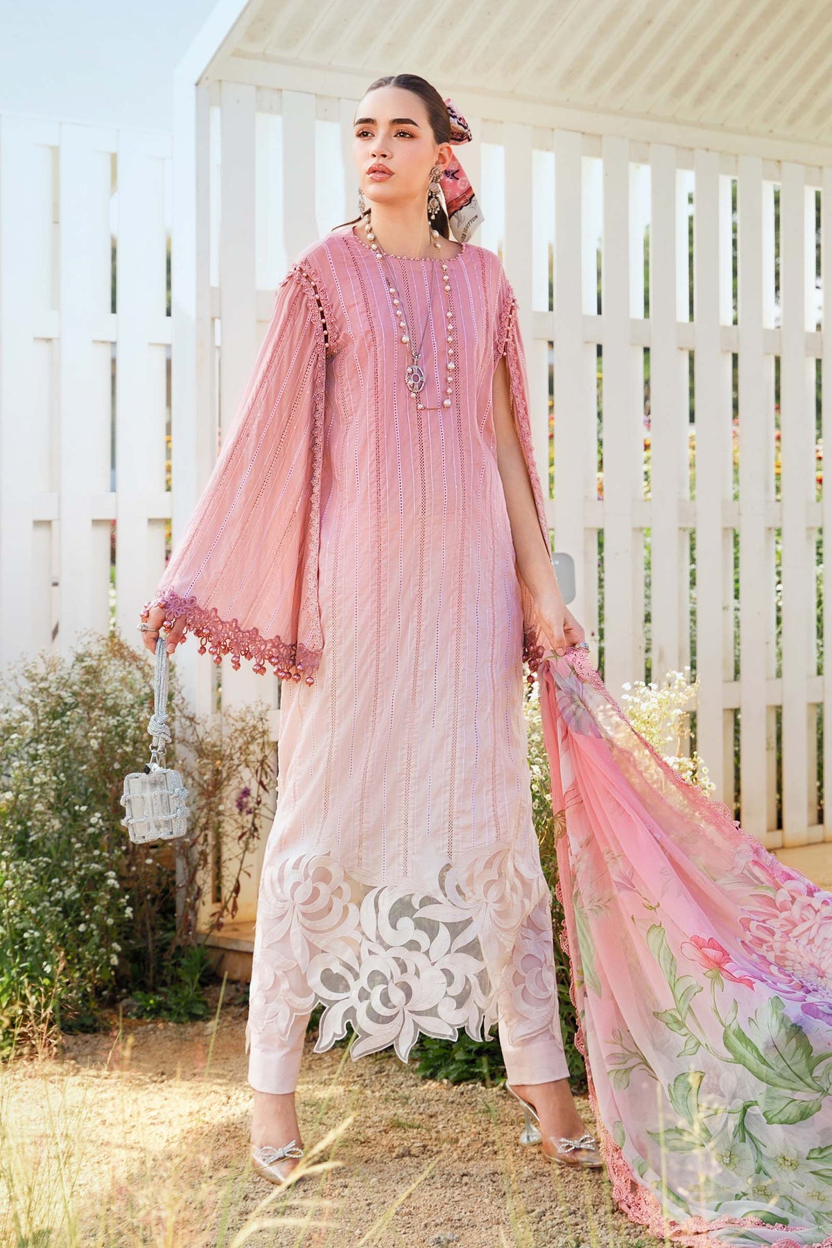 Maria B | M Prints 25 | MPT-2506-A -  Maria B Ladies Clothes - Original Designer Dress - House of Maryam