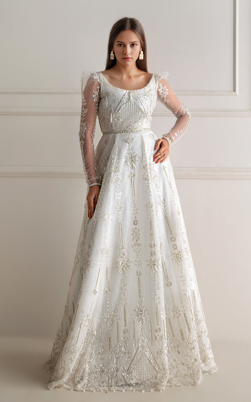 Threads and Motifs | Formal Dresses 25 | Net Embroidered Maxi