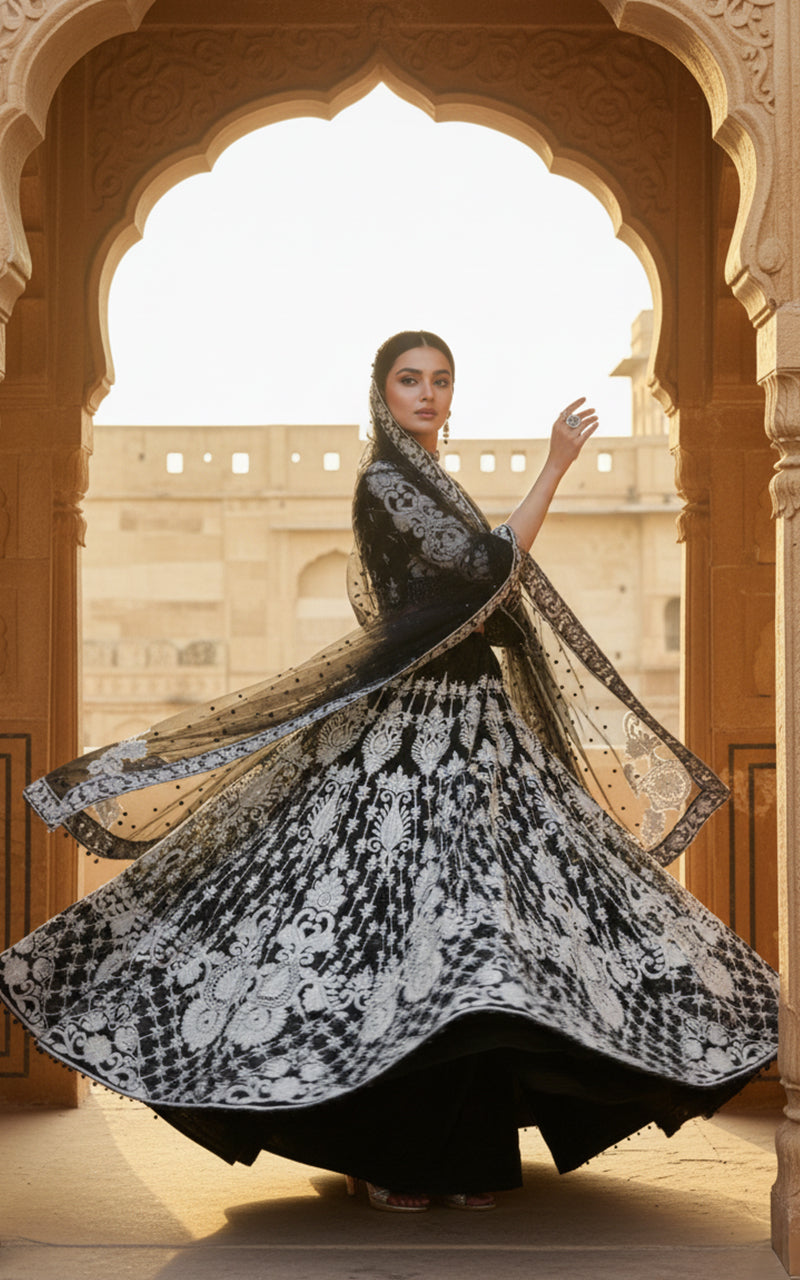 Threads and Motifs | Formal Outfits | Blouse With Lehenga, image 7