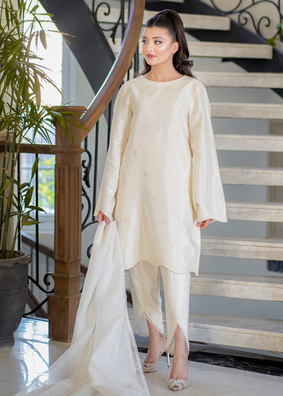 Fozia Khalid | Silk Spire | BLISS -  Fozia Khalid Ladies Clothes - Original Designer Dress - House of Maryam