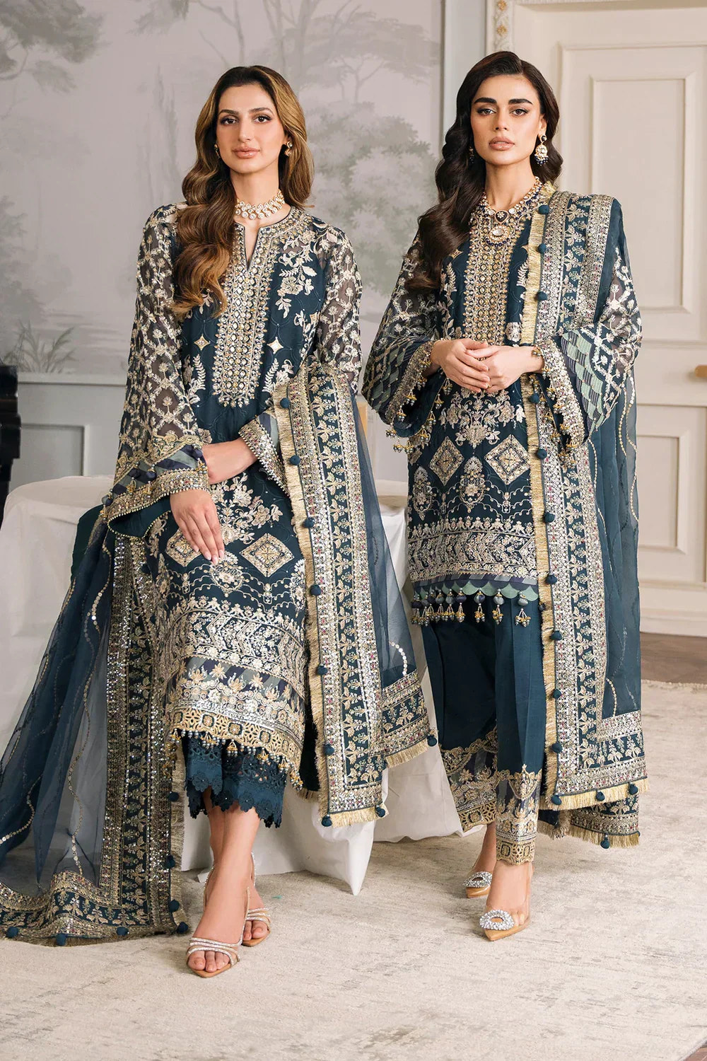 Baroque | Chantelle Embroidered Collection | CH12-01 -  Baroque Formal - Original Designer Dress - House of Maryam
