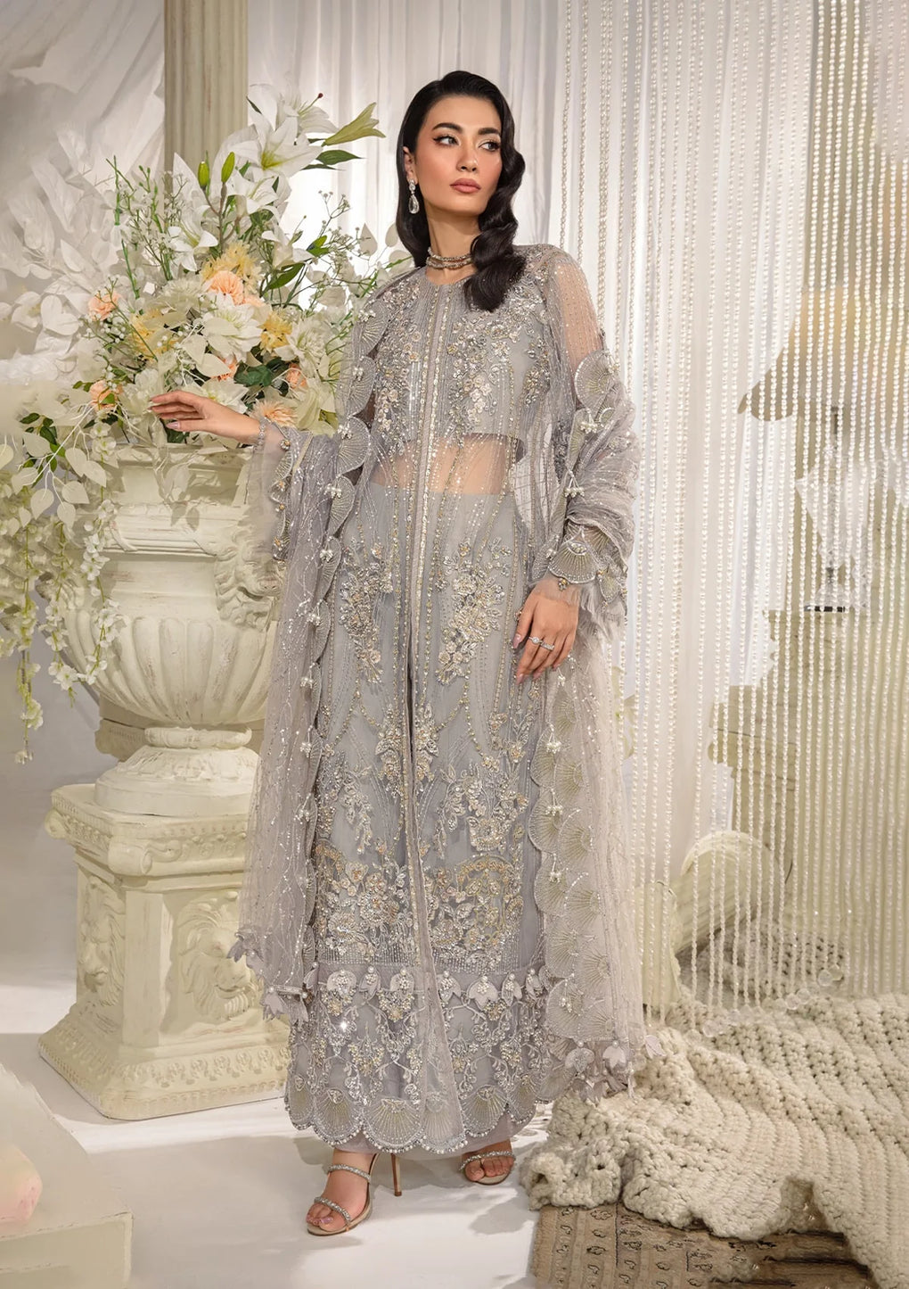 Elaf Premium | Evara Formals 24 | EFE-04 DOVE -  Elaf Premium The Formal Exhibit - Original Designer Dress - House of Maryam
