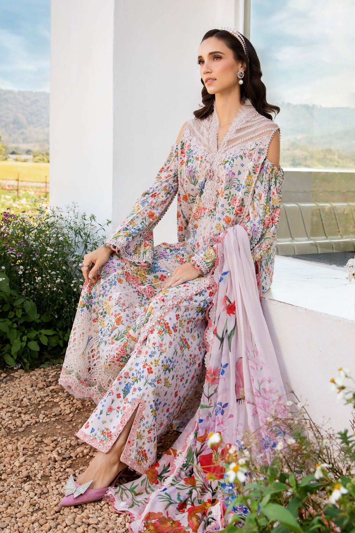 Maria B | M Prints 25 | MPT-2507-A -  Maria B Ladies Clothes -  House of Maryam