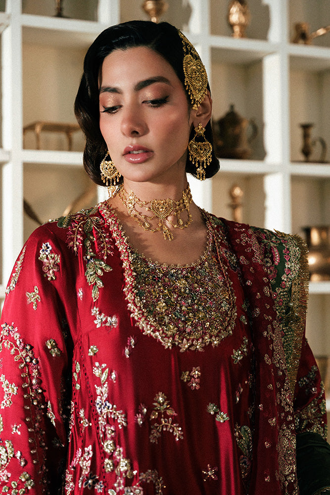 Suffuse Afsanae red pishwas and sharara, photo 3
