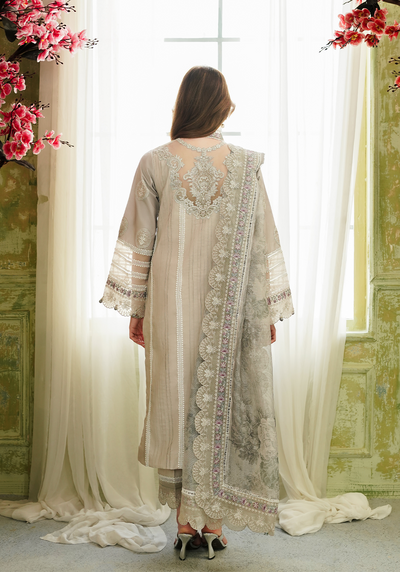 Zarqash | Tresor Luxury Lawn 24 | ZQT 002 ROSEMARY -  Zarqash Luxury - Original Designer Dress - House of Maryam