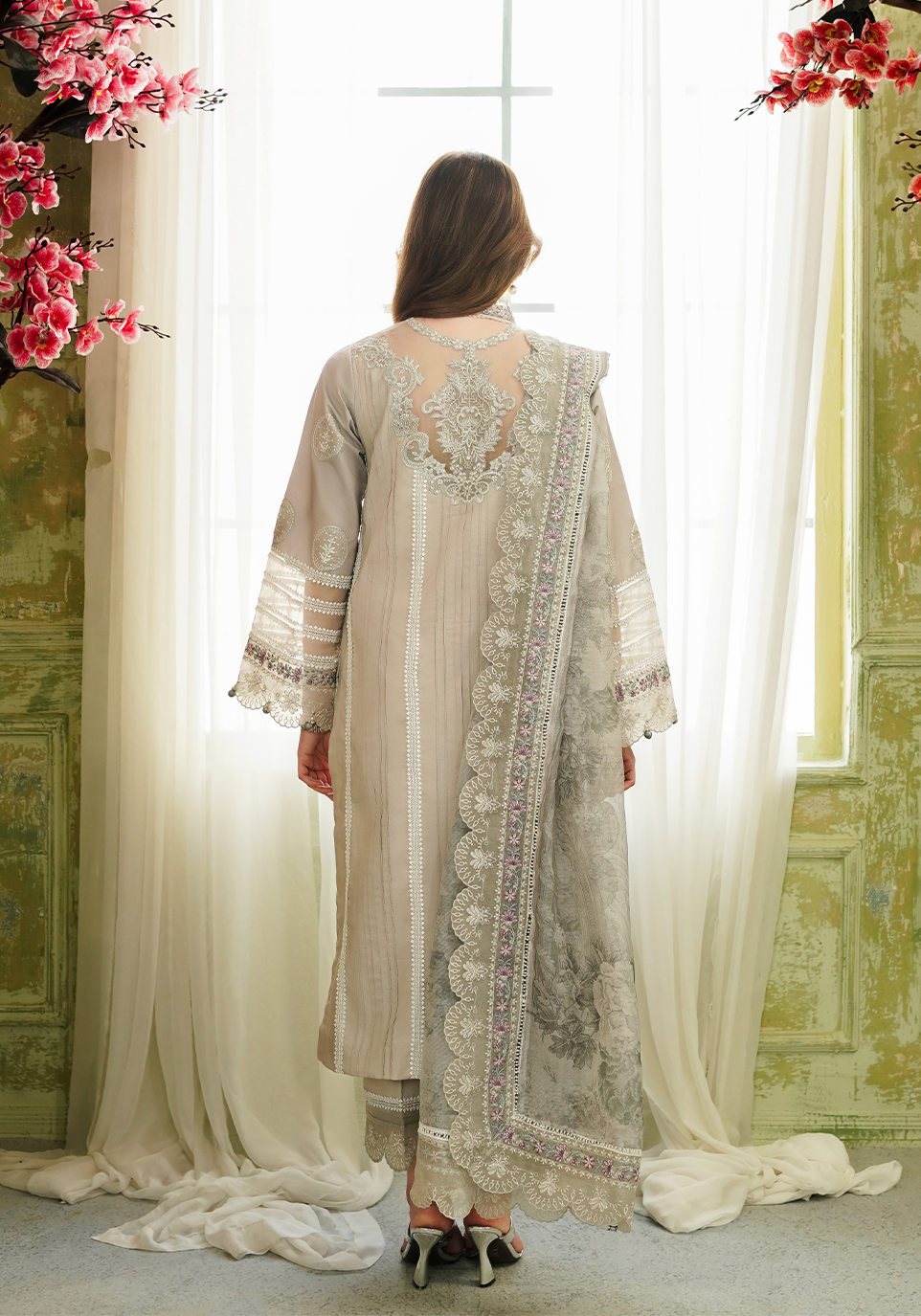 Zarqash | Tresor Luxury Lawn 24 | ZQT 002 ROSEMARY by Zarqash - House of Maryam