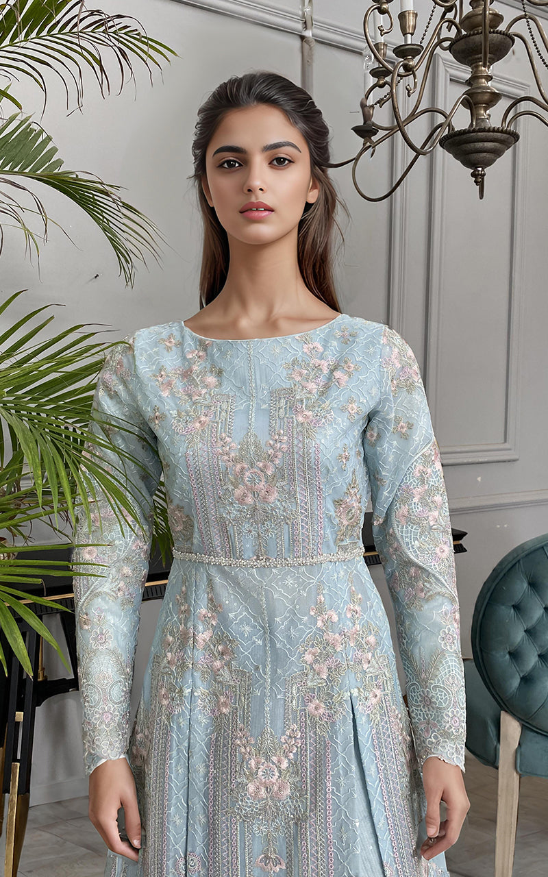 Threads and Motifs | Formal Dresses 25 | Net Embroidered Maxi -  Threads and Motifs Ladies Clothes - Original Designer Dress - House of Maryam
