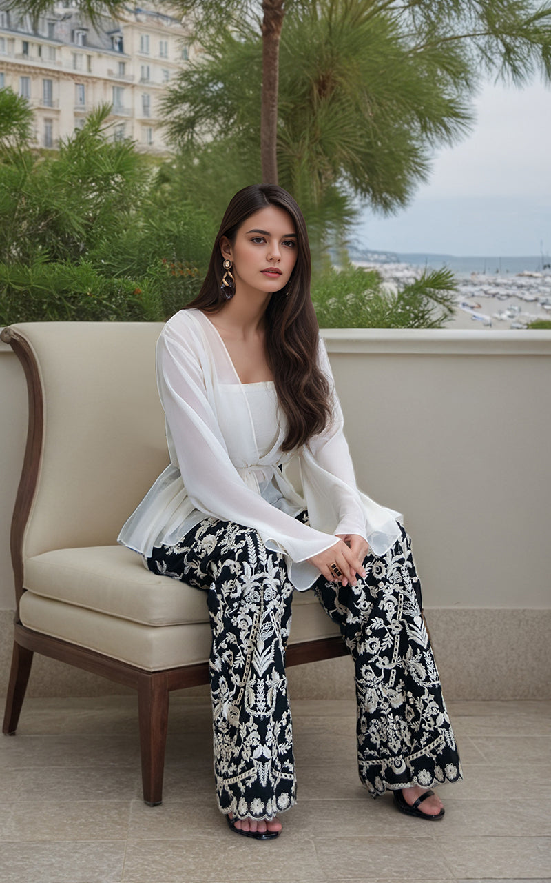 Threads and Motifs | Formal Dresses 25 | Chiffon Top -  Threads and Motifs Ladies Clothes - Original Designer Dress - House of Maryam
