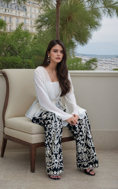Threads and Motifs | Formal Dresses 25 | Chiffon Top -  Threads and Motifs Ladies Clothes - Original Designer Dress - House of Maryam