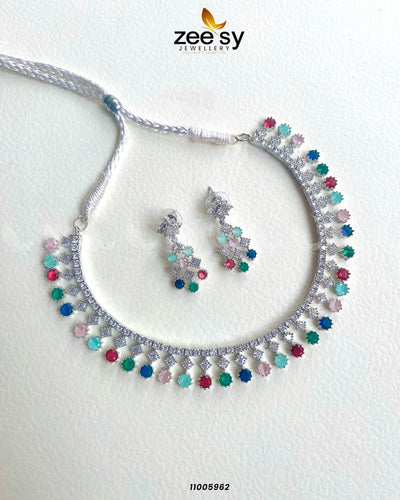 Necklace-0856 -  Zeesy Necklace Sets - Original Designer Dress - House of Maryam