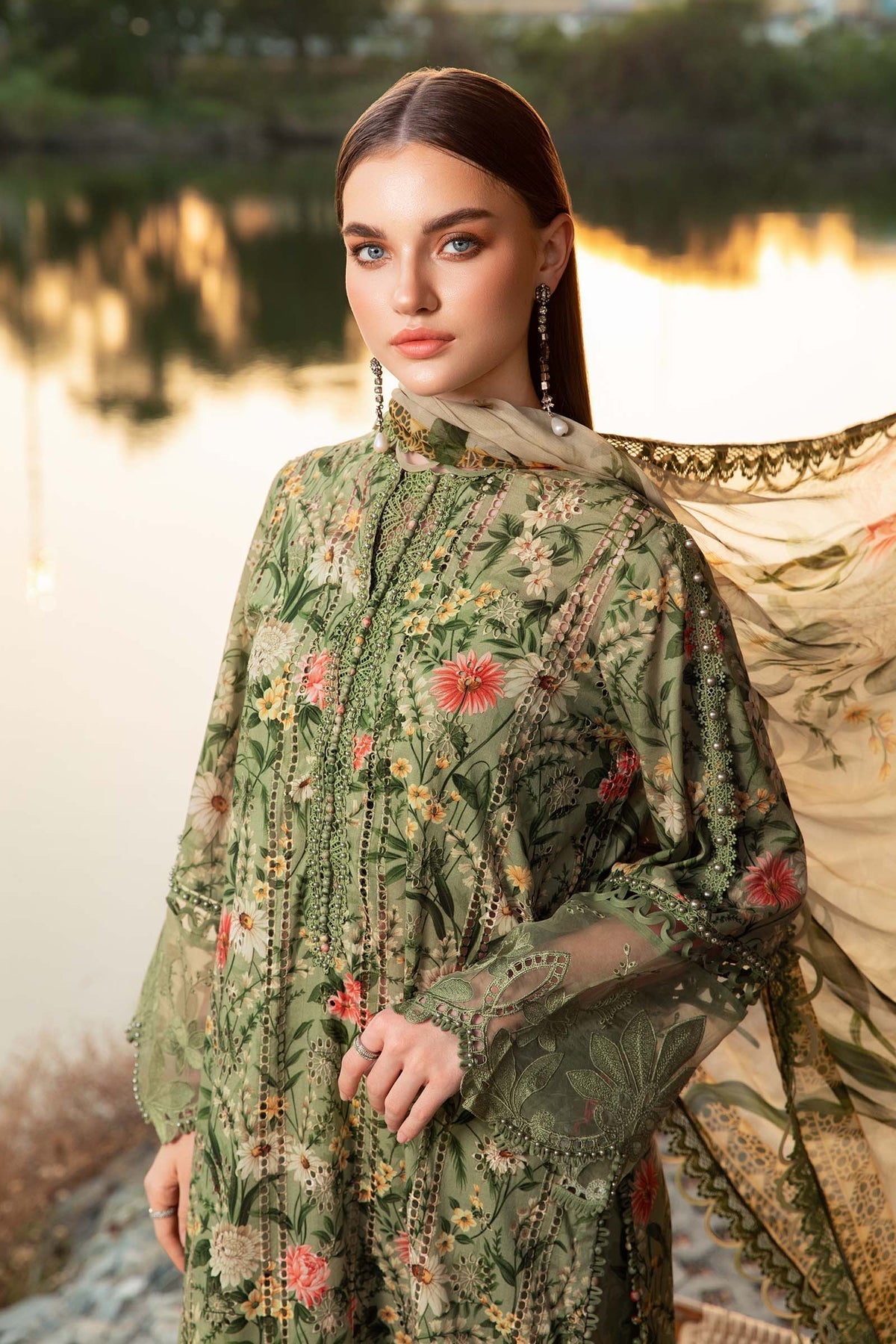 Maria B | M Prints 25 | MPT-2508-B -  Maria B Ladies Clothes - Original Designer Dress - House of Maryam