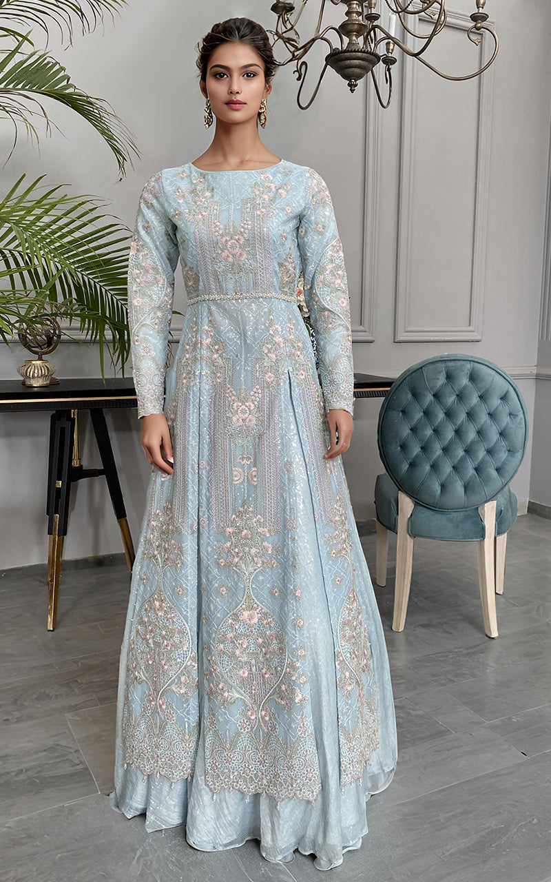 Threads and Motifs | Formal Dresses 25 | Net Embroidered Maxi -  Threads and Motifs Ladies Clothes - Original Designer Dress - House of Maryam