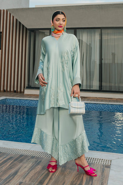 Fahad Hussayn | Lawn Banger | Aqua Babe -  Erum Khan Ladies Clothes - Original Designer Dress - House of Maryam