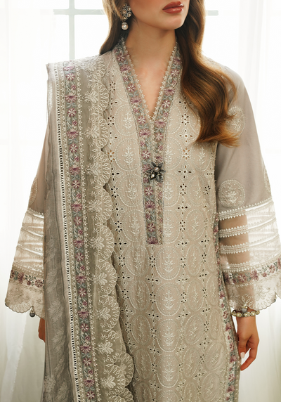 Zarqash | Tresor Luxury Lawn 24 | ZQT 002 ROSEMARY -  Zarqash Luxury - Original Designer Dress - House of Maryam