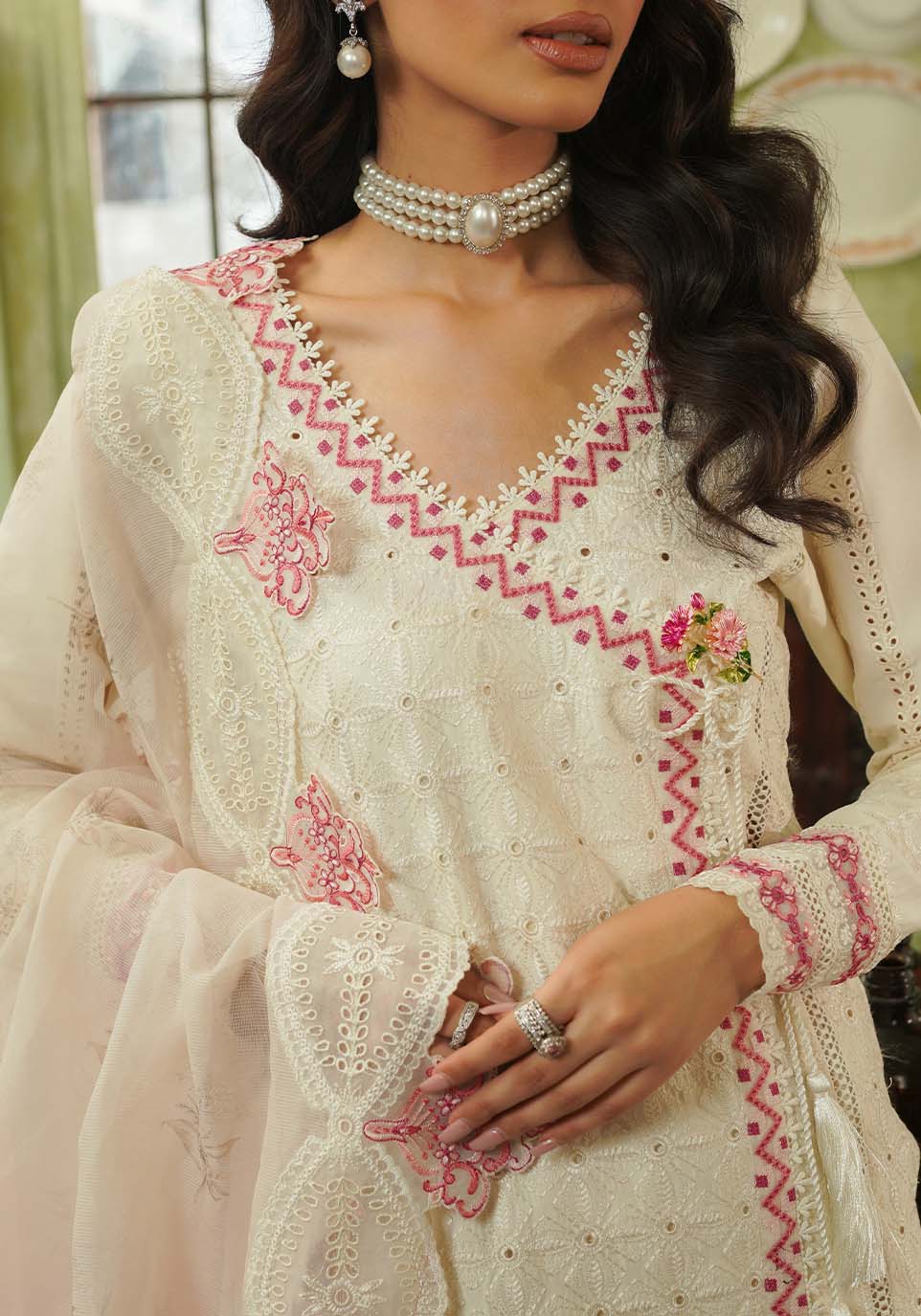 Zarqash | Tresor Luxury Lawn 24 | ZQT 006 IDA -  Zarqash Luxury - Original Designer Dress - House of Maryam