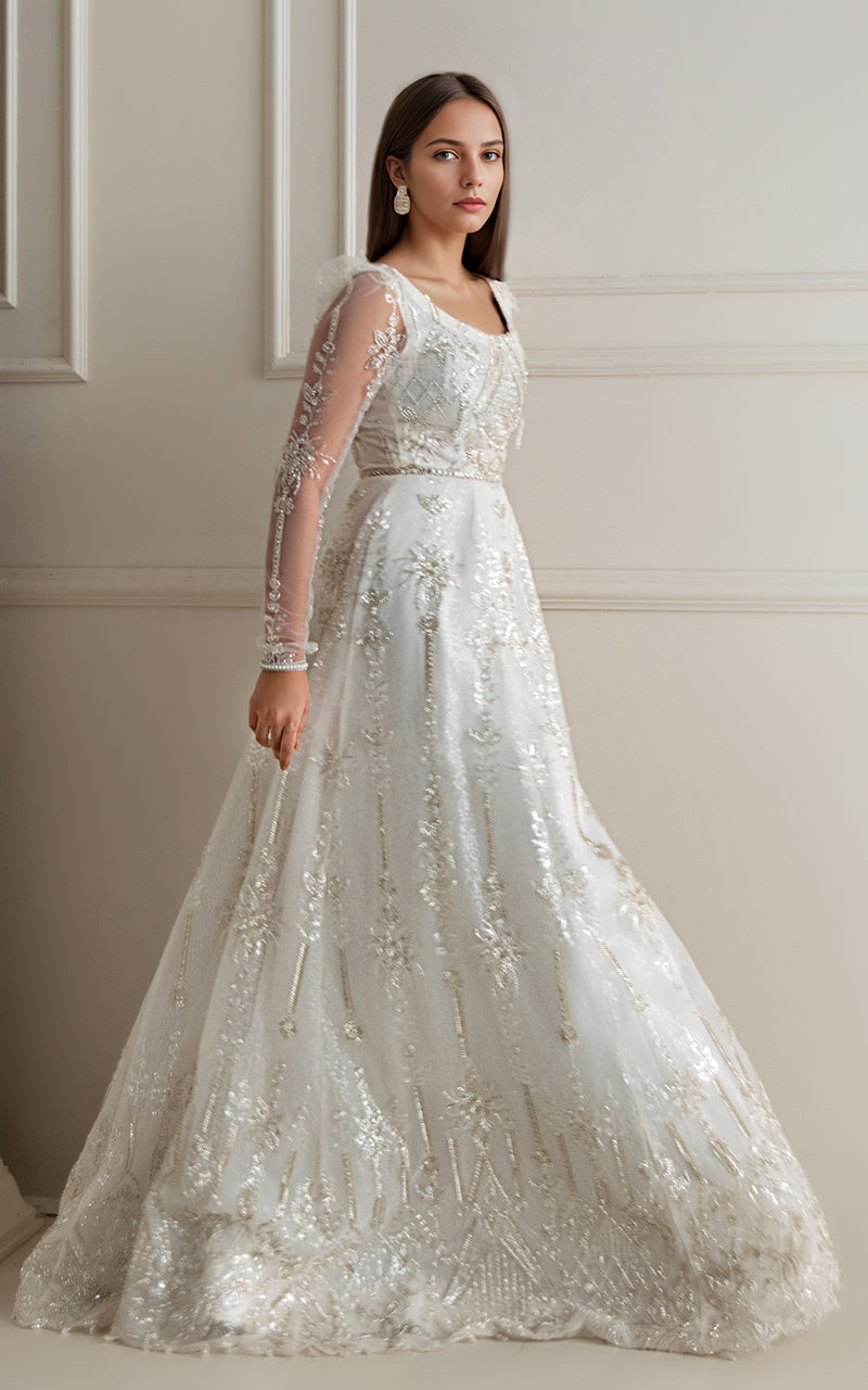 Threads and Motifs | Formal Dresses 25 | Net Embroidered Maxi-5