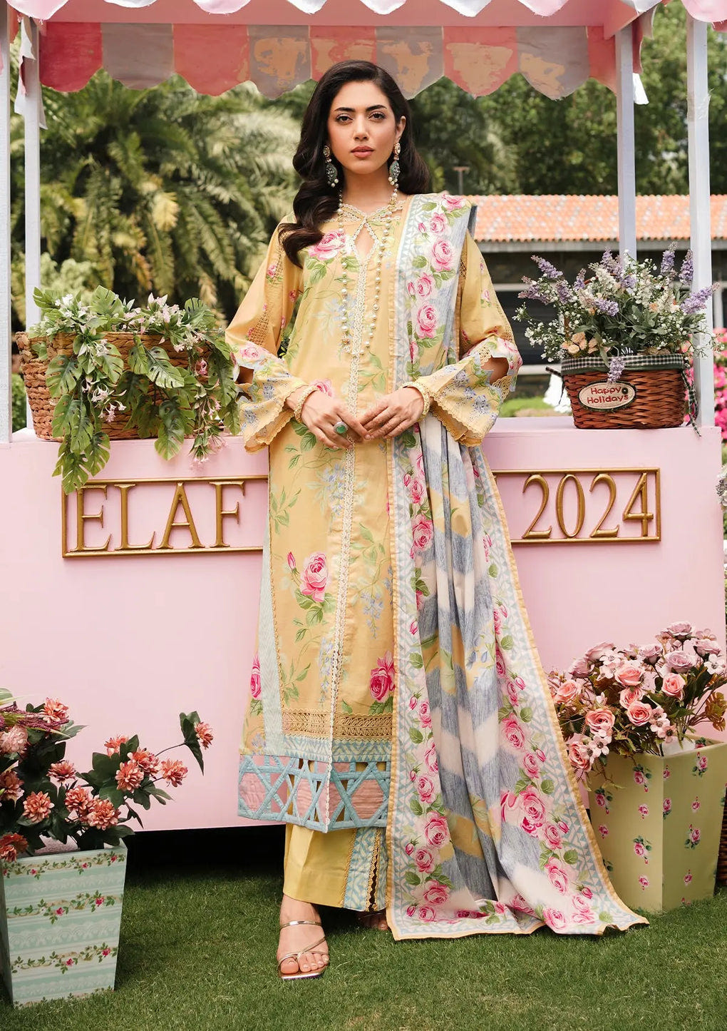 Elaf Premium | Printed Collection 24 | EEP-03A - Citrus Squad -  Elaf Premium Casuals - Original Designer Dress - House of Maryam