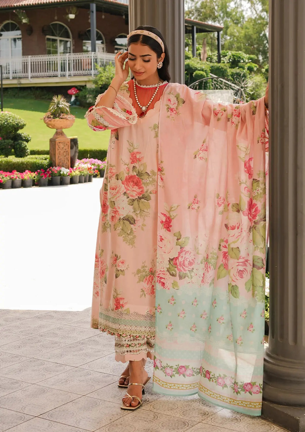 Elaf Premium | Printed Collection 24 | EEP-01B - Petal Pulse -  Elaf Premium Casuals - Original Designer Dress - House of Maryam
