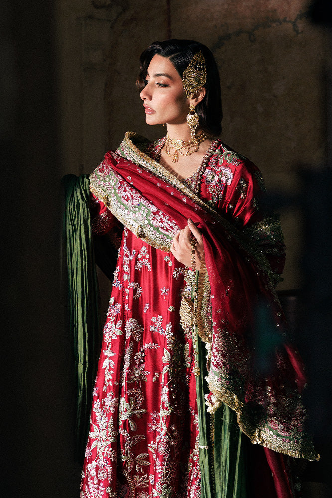 Suffuse Afsanae red pishwas and sharara, photo 4
