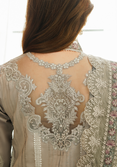 Zarqash | Tresor Luxury Lawn 24 | ZQT 002 ROSEMARY -  Zarqash Luxury - Original Designer Dress - House of Maryam