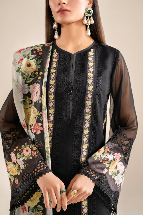 Baroque | Velvet Formals | CHIFFON UF-615 by Designer Baroque - House of Maryam - Pakistani Designer Ethnic Wear in {{ shop.shopifyCountryName }}