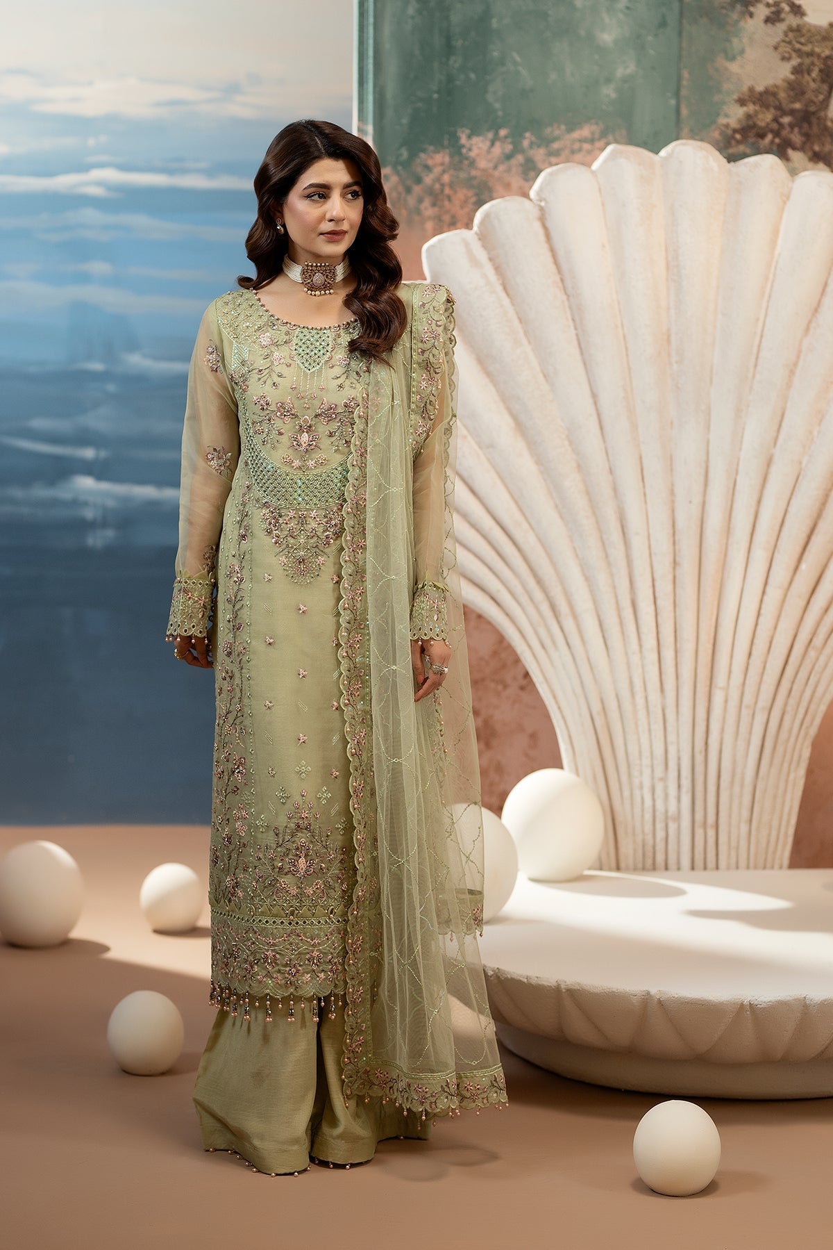 Raeesa Premium | Kimora Luxury Organza | HU-61
