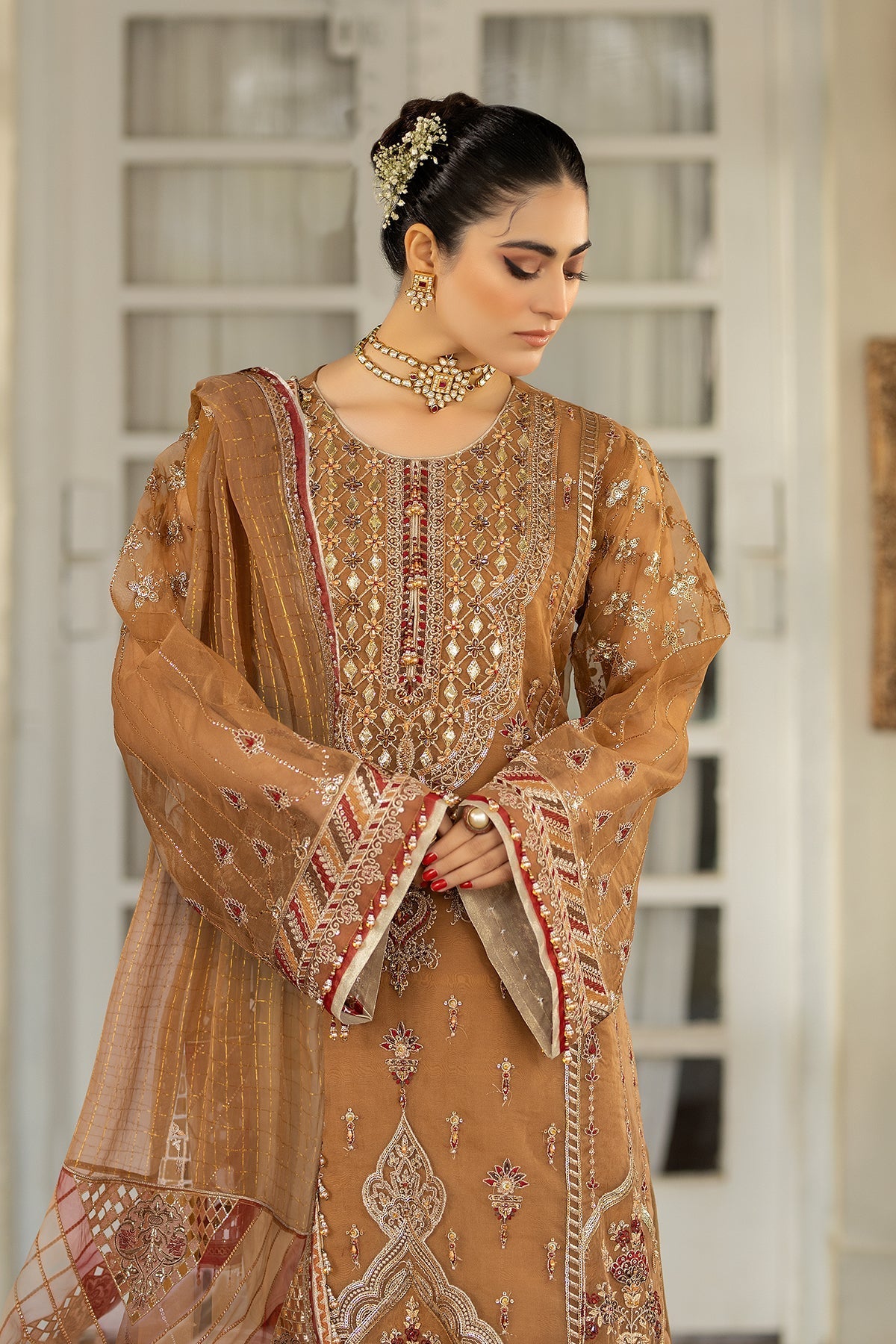 Raeesa Premium | Dehleez Formals | DL-1025 Tarz -E- Zameen -  Raeesa Premium Formal - Original Designer Dress - House of Maryam