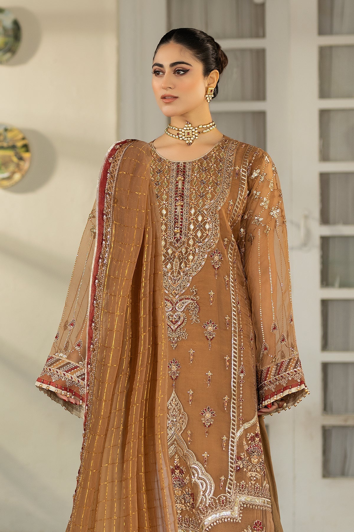 Raeesa Premium | Dehleez Formals | DL-1025 Tarz -E- Zameen -  Raeesa Premium Formal - Original Designer Dress - House of Maryam