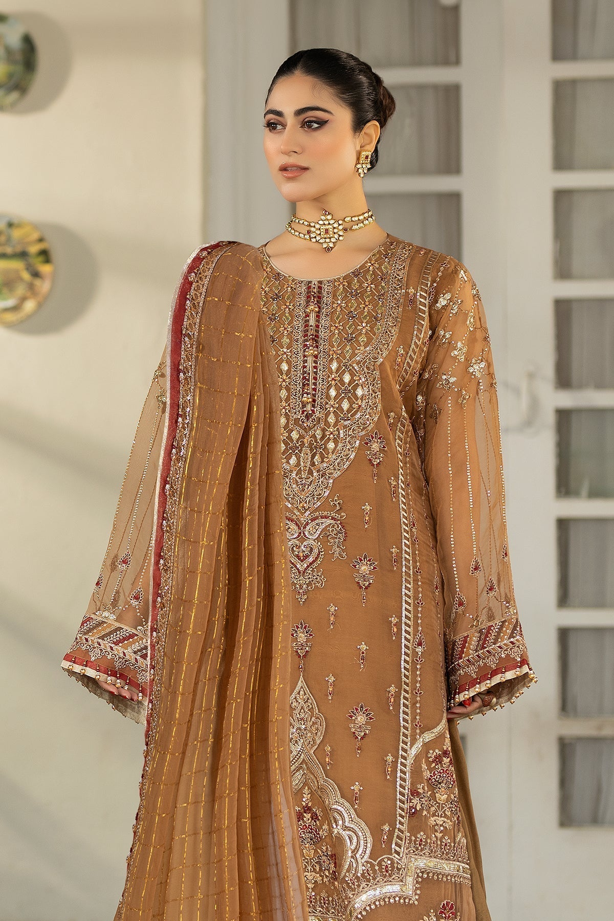 Raeesa Premium | Dehleez Formals | DL-1025 Tarz -E- Zameen -  Raeesa Premium Formal - Original Designer Dress - House of Maryam