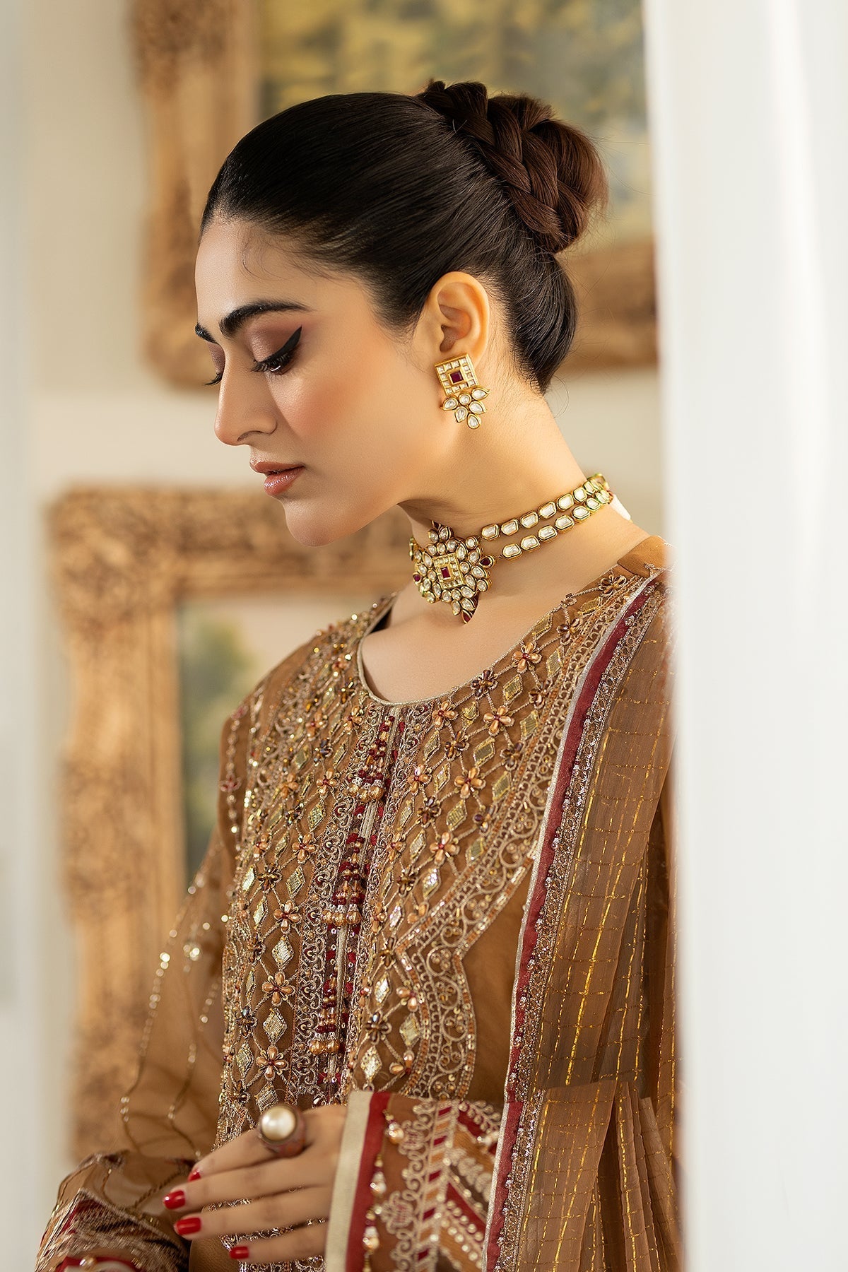 Raeesa Premium | Dehleez Formals | DL-1025 Tarz -E- Zameen -  Raeesa Premium Formal - Original Designer Dress - House of Maryam