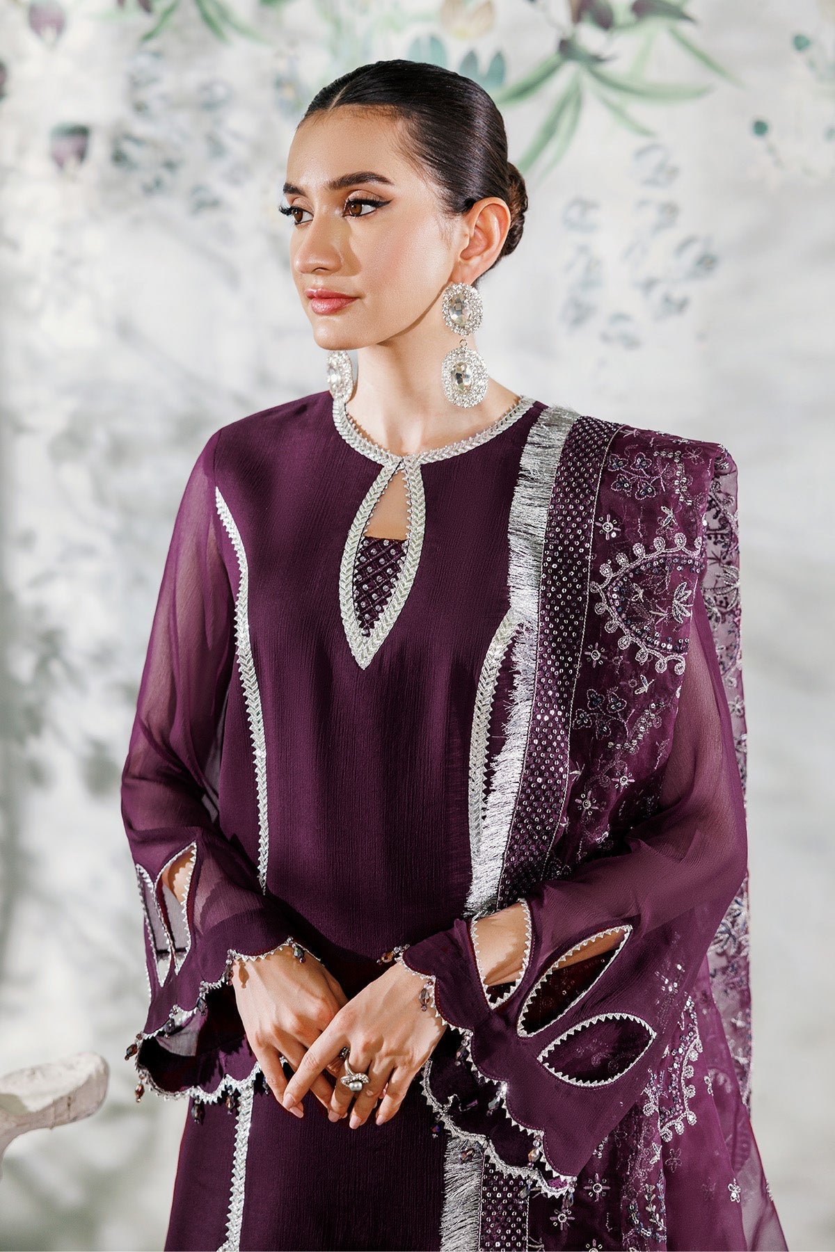 Alizeh | Ready to wear | Purple Dress 3 piece - RTW1023, image 3
