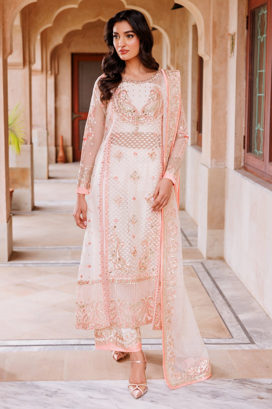 Mina Kashif | Shahbano Luxury Pret 24 | Mirhana by Designer Mina Kashif - House of Maryam - Pakistani Designer Ethnic Wear in {{ shop.shopifyCountryName }}