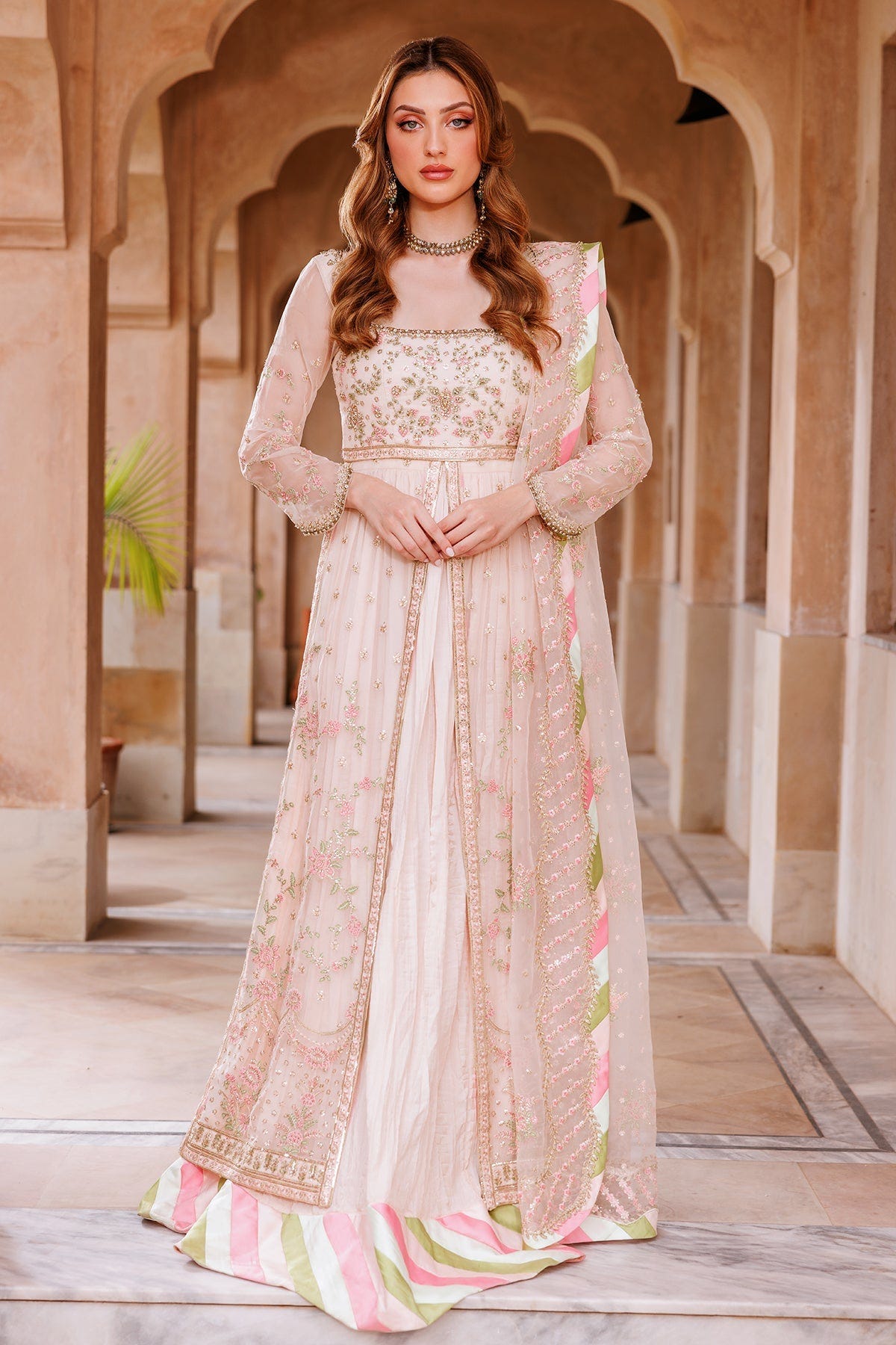 Mina Kashif | Shahbano Luxury Pret 24 | Jazmin -  Mina Kashif Luxury - Original Designer Dress - House of Maryam