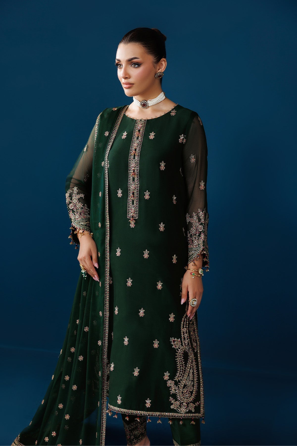 Alizeh | Dua Formals 26 | AF-DUA-3032-Regal Green, image 3