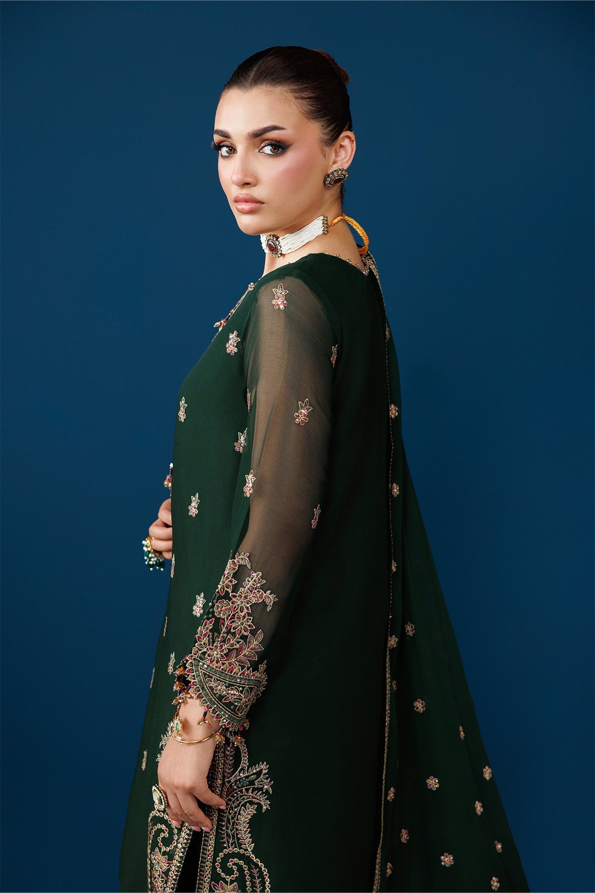 Alizeh | Dua Formals 26 | AF-DUA-3032-Regal Green-7
