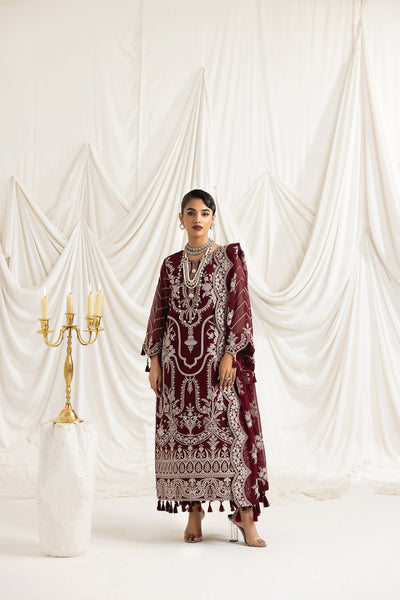 Alizeh | Formals Collection | Clara C (MAROON) -  Alizeh Formal - Original Designer Dress - House of Maryam