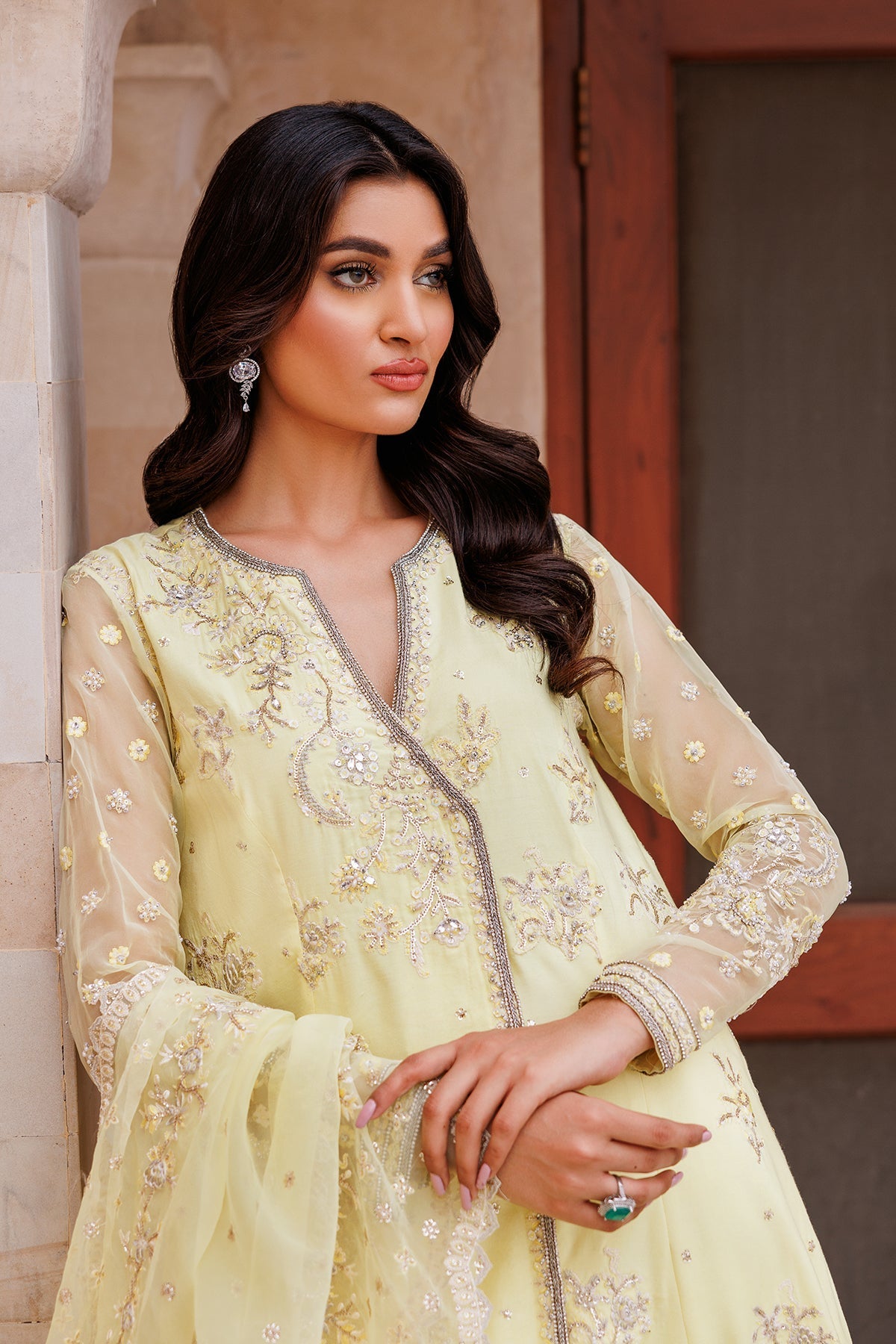 Mina Kashif | Shahbano Luxury Pret 24 | Abira by Designer Mina Kashif - House of Maryam - Pakistani Designer Ethnic Wear in {{ shop.shopifyCountryName }}