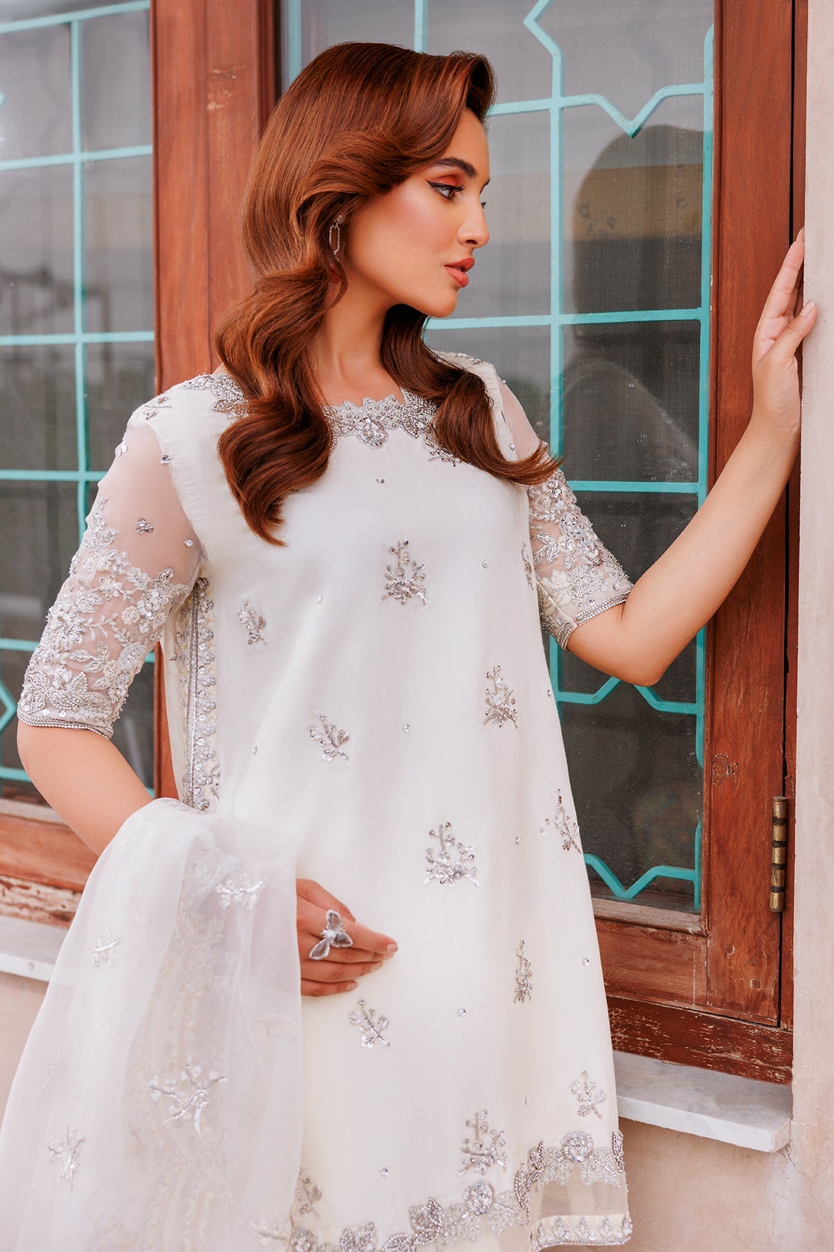 Mina Kashif | Shahbano Luxury Pret 24 | Izea -  Mina Kashif Luxury - Original Designer Dress - House of Maryam