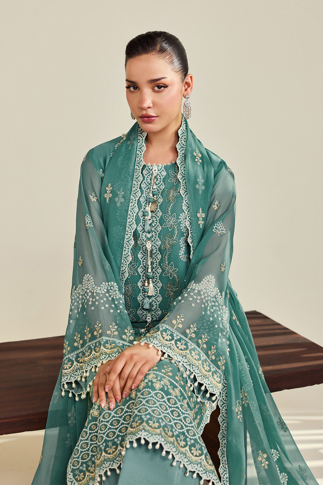 Alizeh | Dhaagay Formals |AF-DHG-5052-Zarqa, image 8