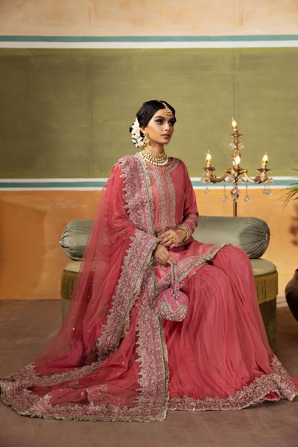 Erum Khan | Begham Jaan Bridal Formals | MOMI -  Erum Khan Bridal - Original Designer Dress - House of Maryam