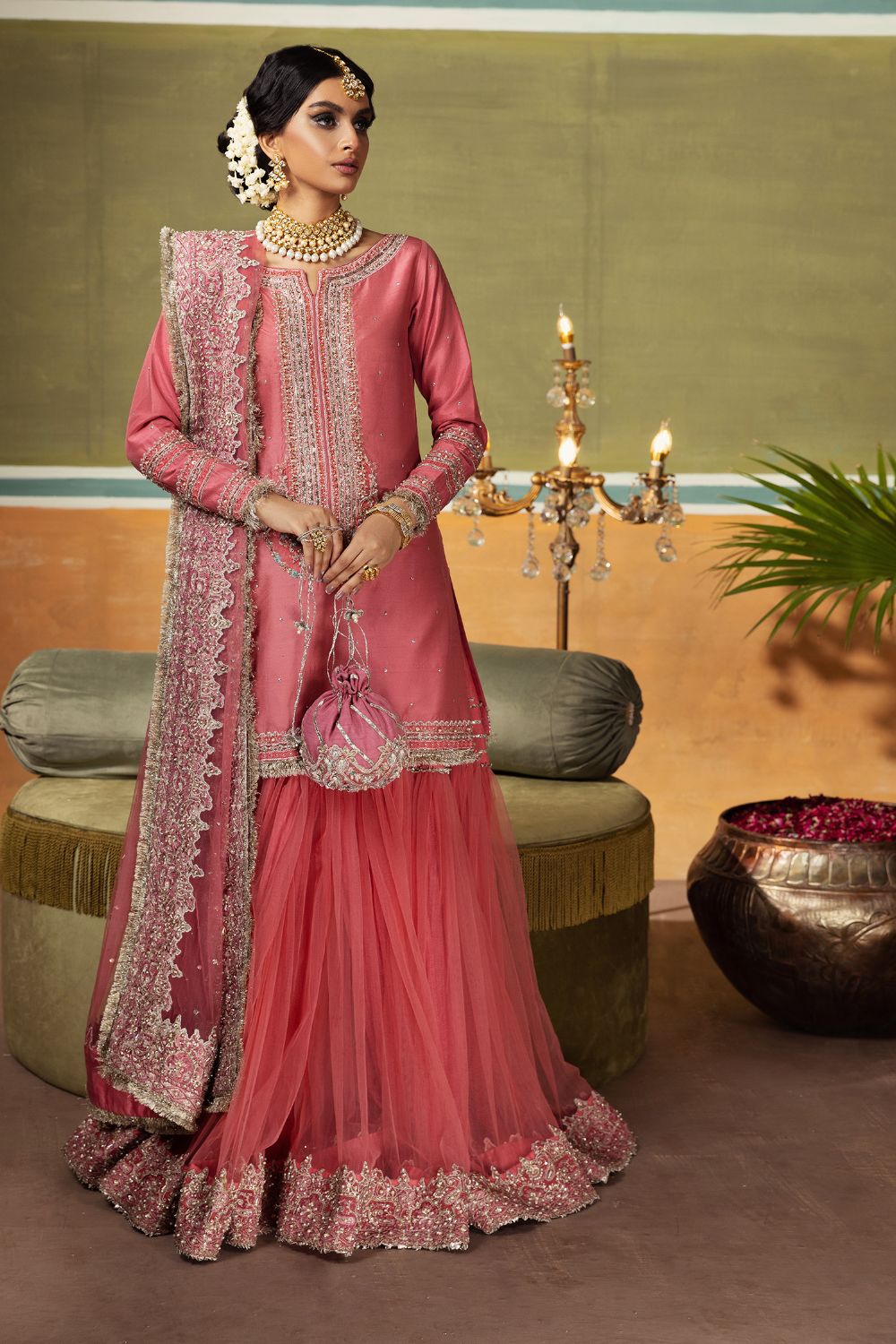 Erum Khan | Begham Jaan Bridal Formals | MOMI -  Erum Khan Bridal - Original Designer Dress - House of Maryam