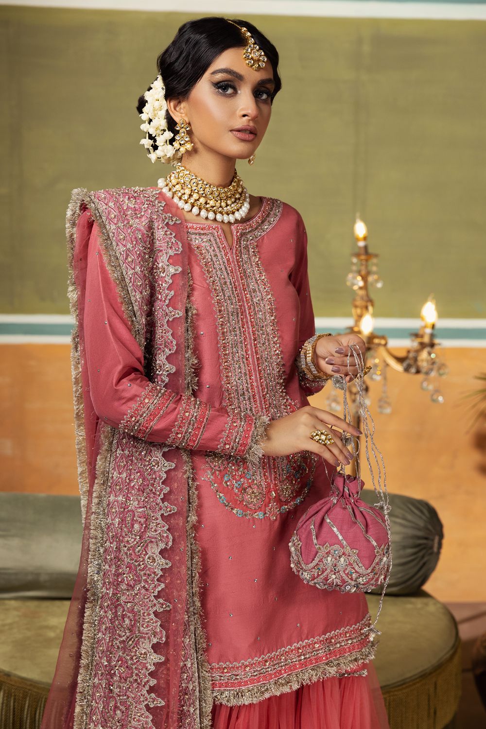 Erum Khan | Begham Jaan Bridal Formals | MOMI -  Erum Khan Bridal - Original Designer Dress - House of Maryam